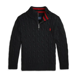 Little Boy's & Boy's Cotton Cable-Knit Pullover Sweater
